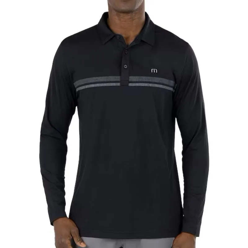 TravisMathew Men's Heater 2.0 Long Sleeve Polo