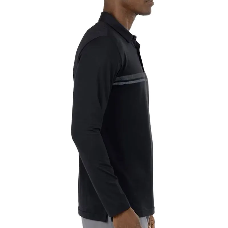 TravisMathew Men's Heater 2.0 Long Sleeve Polo - Image 2