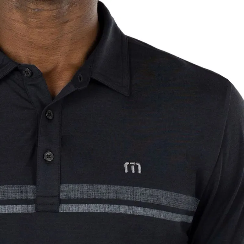 TravisMathew Men's Heater 2.0 Long Sleeve Polo - Image 4
