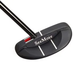SeeMore Black Si3 Mallet Offset Putter