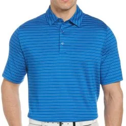 Callaway Men&apos;s Fine Line Vented Stripe Polo