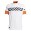 Adidas Men&apos;s Adicross Checkered Mock Neck Polo
