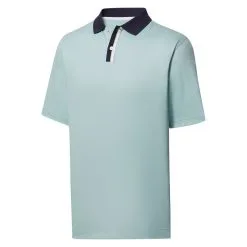 FootJoy Men&apos;s Solid Stretch Pique With Stripe Placket Polo