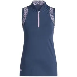 Adidas Women&apos;s Ultimate365 Sleeveless 1/4 Zip Polo